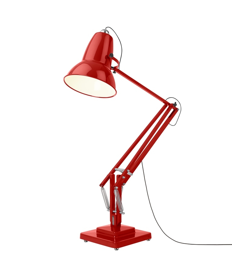 Original 1227 Giant Floor Lamp in Crimson Red Original 1227 Giant Floor Lamp Anglepoise, Anglepoise Giant Lamps