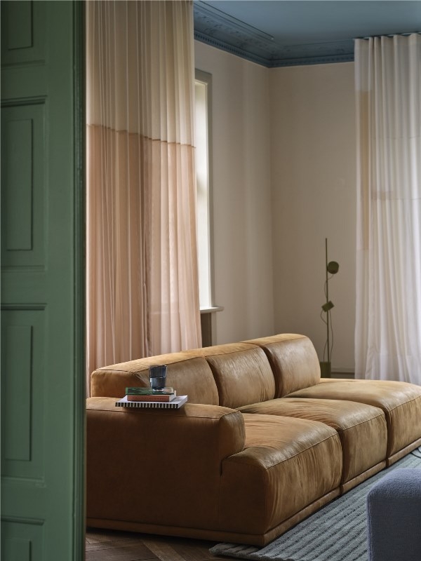 Connect Soft Sofa in Grace leather cognac Connect Sofa by Muuto, Muuto Lounge Chair