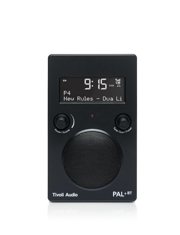 Pal+ BT in Black Tivoli Audio Sound System, Tivoli Audio with Bluetooth, Wi-fi, streaming sound system