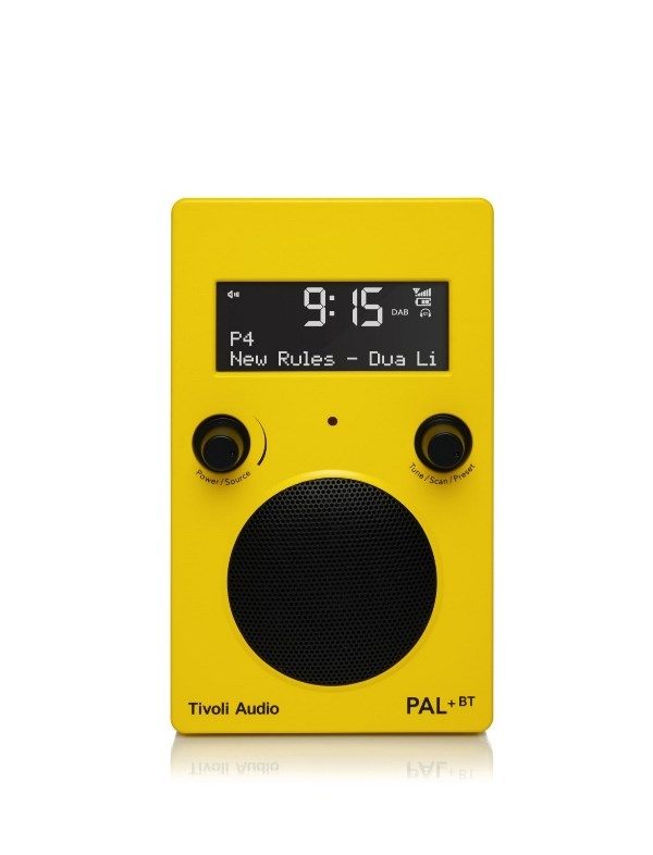 Pal+ BT in Yellow/Black Tivoli Audio Sound System, Tivoli Audio with Bluetooth, Wi-fi, streaming sound system