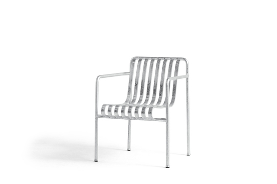 Palissade dining chair designed by Ronan and Erwan Bouroullec for HAY design, Palissade Hot Galvanised collection 