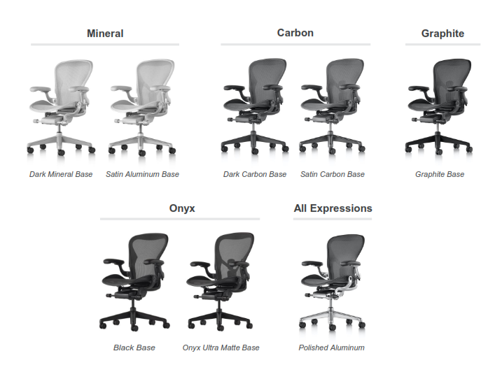 Herman Miller Aeron Ergonomic Chair - Size C, Graphite