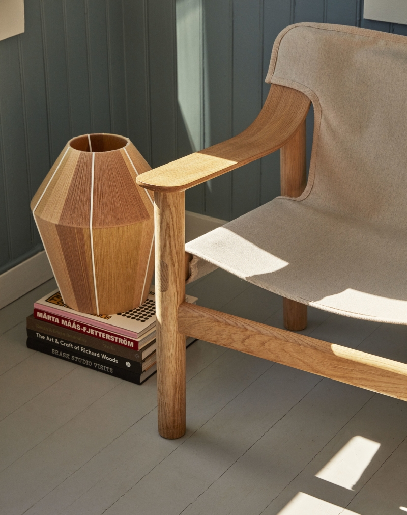 Bernard Chair designed by Shane Schneck for HAY, Bernard leather strap armchair by HAY, available at designcraft Canberra
