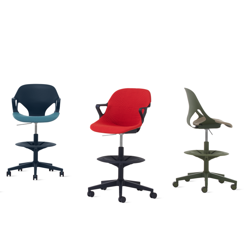 Zeph Stools with seat and full knit covers