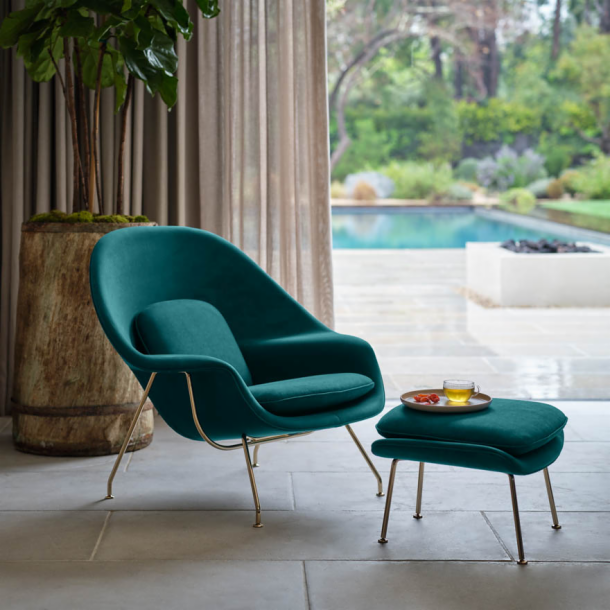 Womb Chair with Ottoman by Knoll, Knoll Furniture 