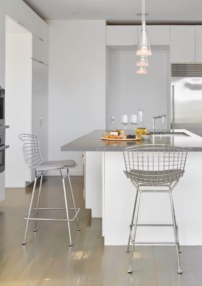 Bertoia stool designed by Harry Bertoia, Knoll furniture 