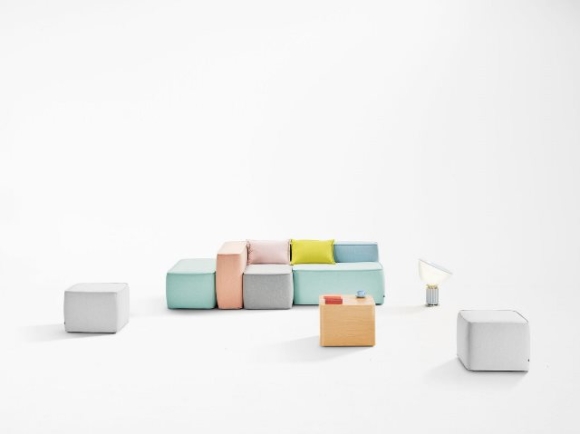 Tetromino Soft Modular seating by Derlot 