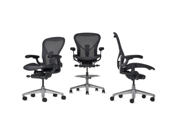 Aeron ESC Chair and Stool by Herman Miller, Aeron Electrostatic Discharge Chair 
