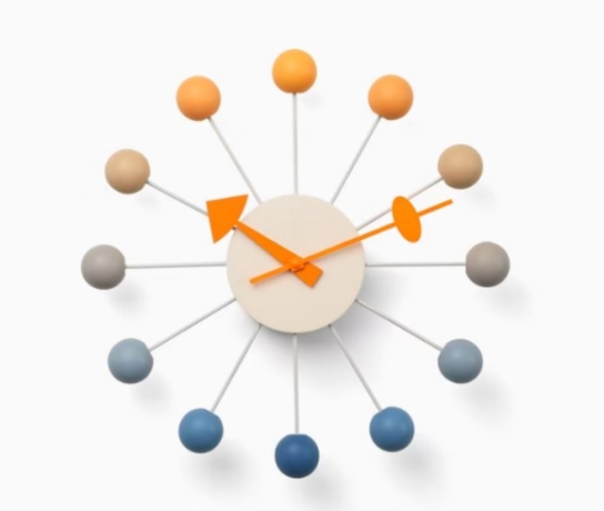Nelson Ball Clock Special Edition, Nelson Ball Clock 25th Anniversary edition, George Nelson Wall Clock