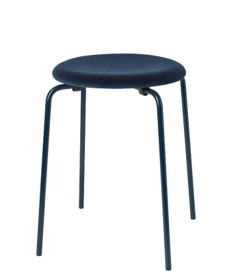 Dot Stool by Fritz Hansen, limited edition velvet upholstered