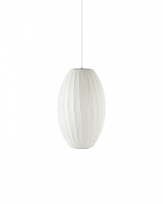 George Nelson Cigar Crisscross Bubble Lamp, Nelson Bubble Pendant by George Nelson.