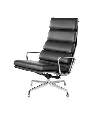 Eames Soft Pad Lounge chair, Eames Aluminium Soft pad lounge