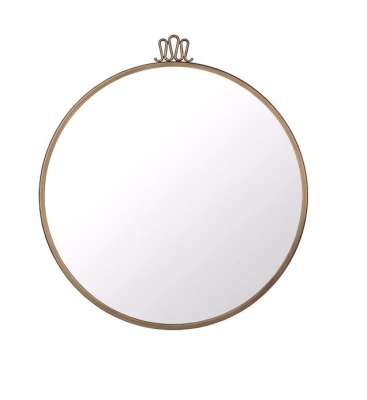 Randaccio Mirror by Gio Ponti, GUBI round mirror, GUBI round brass mirror, Brass round mirror by GUBI