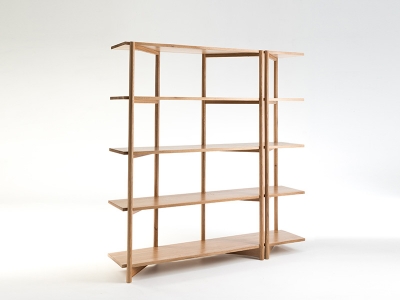 Fable open shelving designed by Ross Didier, Didier fable shelve, Timber open shelving by Didier 