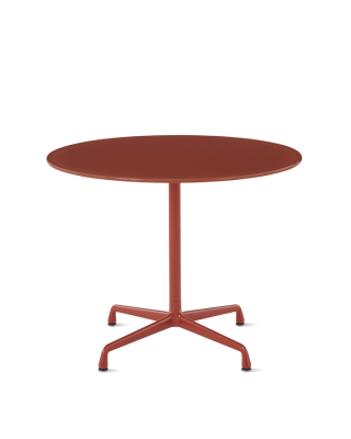 Eames Table Universal Base Round - Iron Red