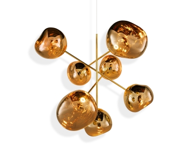 Melt Chandelier Large Gold