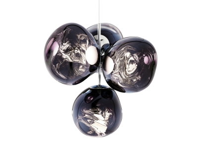Melt Chandelier Small Smoke