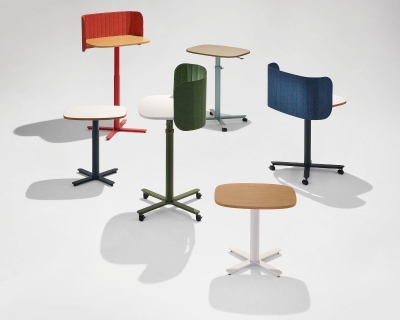 Passport by Herman Miller, the new compact and flexible height adjustable table, available at Designcraft Canberra