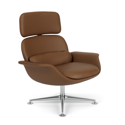 KN02 Swivel and Reclining High Back Lounge Chair 