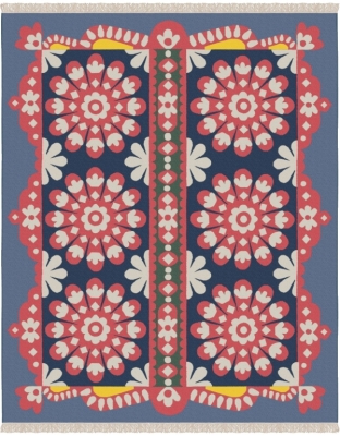 Maharam Rug, Mandala rug by Sonnhild Kestler 