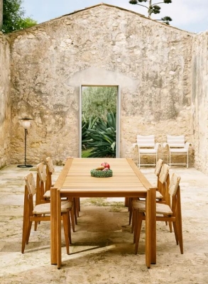 C-Chair Dining Chair designed by Marcel Gascoin, GUBI Cane Dining Chair 