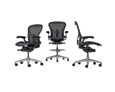 Aeron ESC Chair and Stool by Herman Miller, Aeron Electrostatic Discharge Chair 