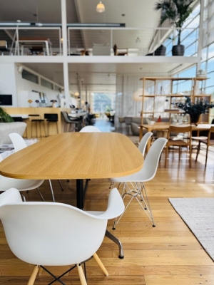 Eames Segmented Base Table designed by Charles and Ray Eames, Herman Miller Eames Segmented Base Table, Eames Table