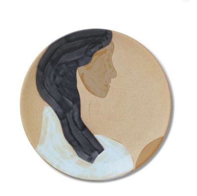 Ceramic Platter Hessa by FermLiving