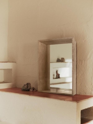 LancetMirror_Travertine Lancet Mirror by Ferm Living, Ferm Living Accessories