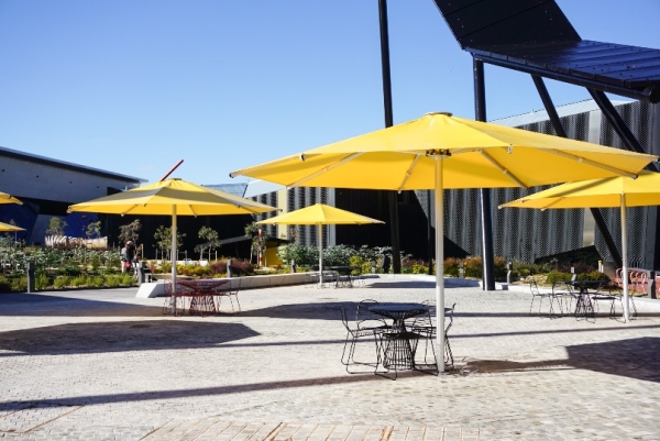 National Museum of Australia, outdoor furniture supplied by Designcraft